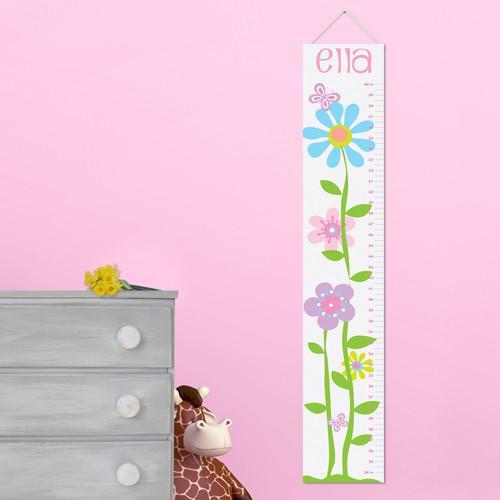 Butterflies and Blooms Children's Personalized Height Chart-Height Chart-JDS Marketing-Top Notch Gift Shop