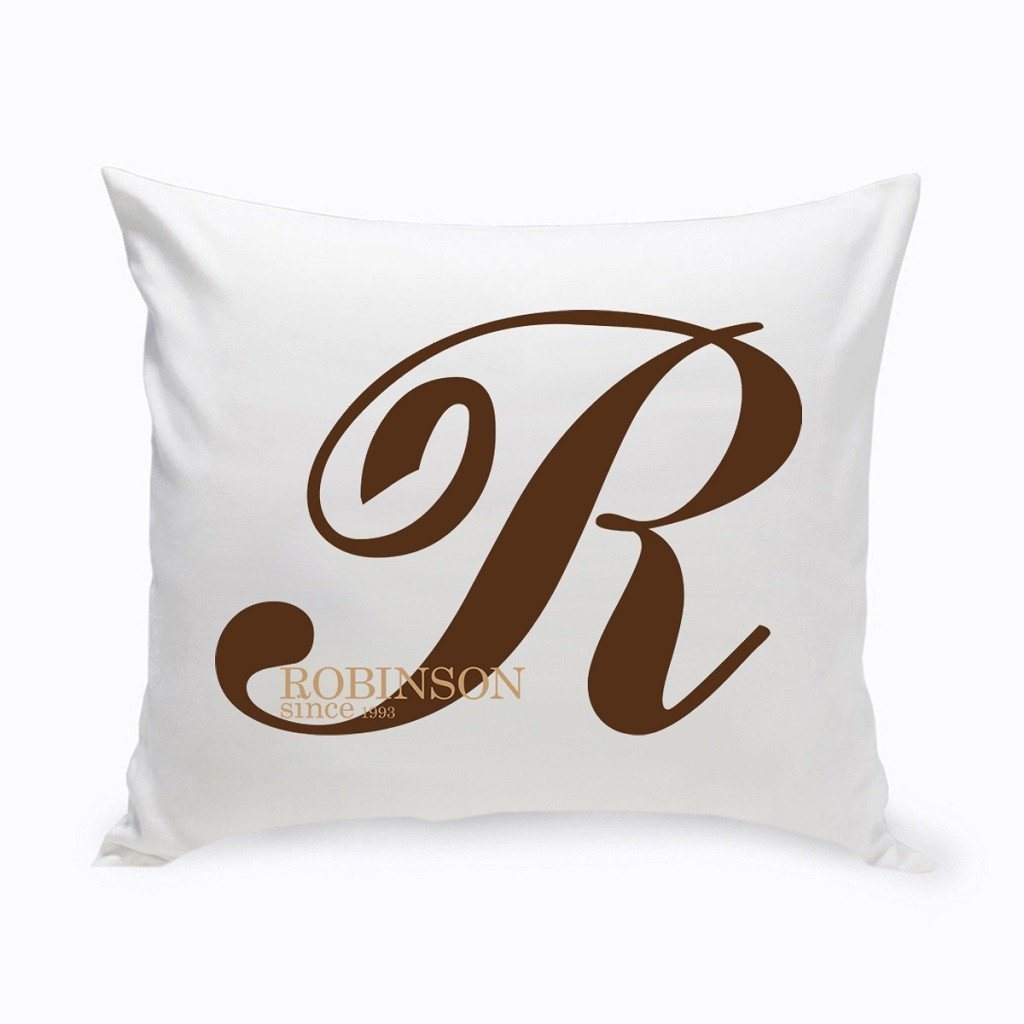 Calligraphy Monogram Throw Pillow-Pillow-JDS Marketing-Top Notch Gift Shop