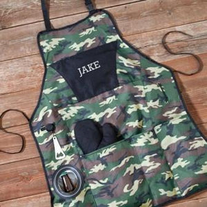 Camo Deluxe Personalized Grilling Apron Set-Apron-JDS Marketing-Top Notch Gift Shop