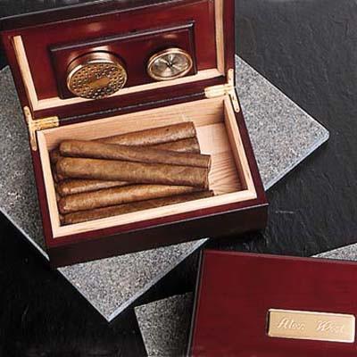 Cherry Wood Personalized Cigar Humidor-Humidor-JDS Marketing-Top Notch Gift Shop
