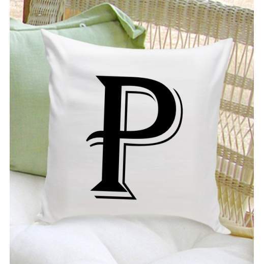 Contemporary Initial Personalized Throw Pillow-Pillow-JDS Marketing-Top Notch Gift Shop