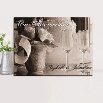 Our Anniversary Couples Canvas Print-Canvas Signs-JDS Marketing-Top Notch Gift Shop