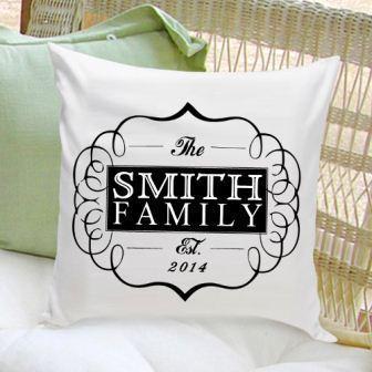 Family Classic Personalized Throw Pillow-Pillow-JDS Marketing-Top Notch Gift Shop