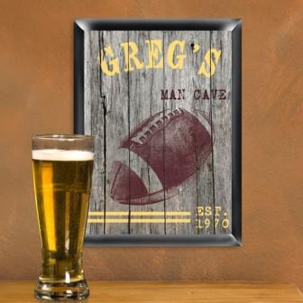 Football Traditional Sports Personalized Man Cave Pub Sign-Tavern Sign-JDS Marketing-Top Notch Gift Shop