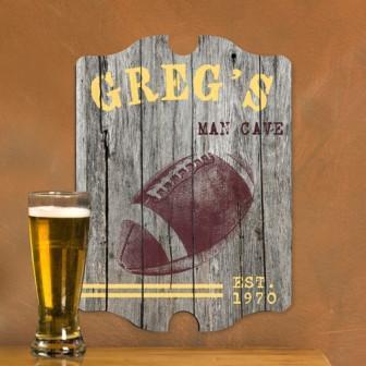 Football Vintage Sports Personalized Man Cave Pub & Tavern Sign-Tavern Sign-JDS Marketing-Top Notch Gift Shop