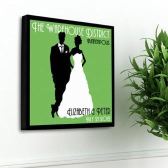 Fresh Green Couples Personalized Studio Canvas-Canvas Signs-JDS Marketing-Top Notch Gift Shop