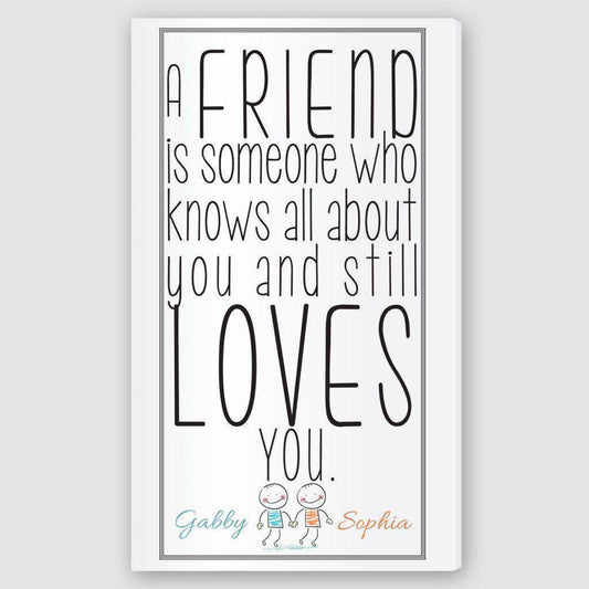 Friends Personalized Canvas Sign-Canvas Signs-JDS Marketing-Top Notch Gift Shop