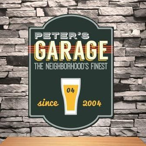 Garage Personalized Classic Tavern Sign-Tavern Sign-JDS Marketing-Top Notch Gift Shop