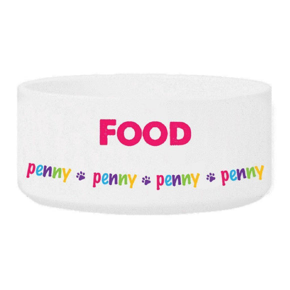Girl Personalized Pet Food Bowl-Dog Bowl-JDS Marketing-Top Notch Gift Shop