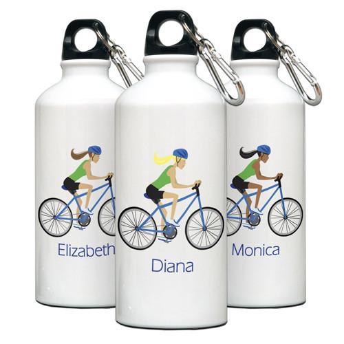 Go Girl Personalized Biking Water Bottle-Water Bottle-JDS Marketing-Top Notch Gift Shop