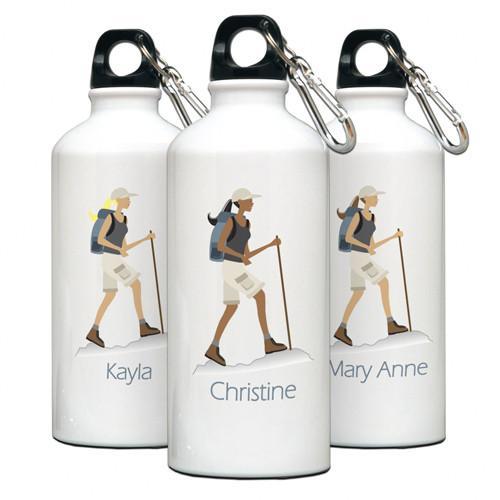 Go Girl Personalized Hiking Water Bottle-Water Bottle-JDS Marketing-Top Notch Gift Shop