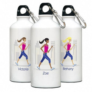 Go Girl Personalized Walking or Running Water Bottle-Water Bottle-JDS Marketing-Top Notch Gift Shop