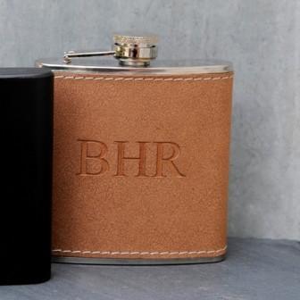 Hide Stitch Personalized Flask-Flask-JDS Marketing-Top Notch Gift Shop