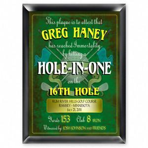 Hole In One Personalized Plaque-Tavern Sign-JDS Marketing-Top Notch Gift Shop
