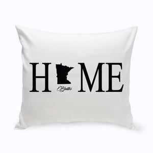 Home State Personalized Throw Pillow - Black-Pillow-JDS Marketing-Top Notch Gift Shop