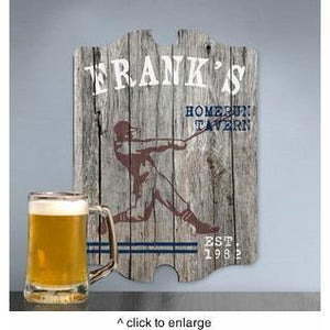 Homerun Vintage Sports Personalized Man Cave Pub & Tavern Sign-Tavern Sign-JDS Marketing-Top Notch Gift Shop