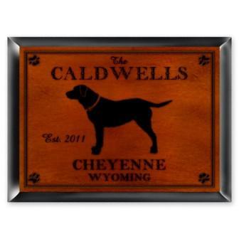 Labrador Cabin Series Traditional Personalized Sign-Wall Art-JDS Marketing-Top Notch Gift Shop