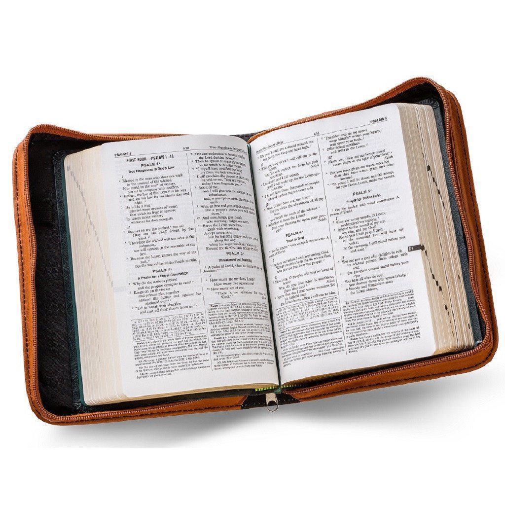 Large Personalized Tan Bible Case-Bible-JDS Marketing-Top Notch Gift Shop