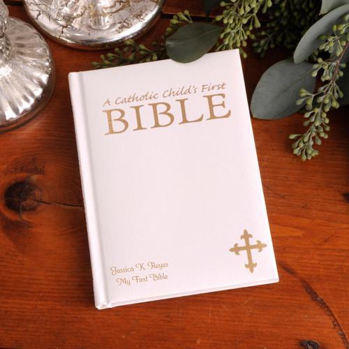 Personalized Catholic Child's Engraved Small First Bible-Bible-JDS Marketing-Top Notch Gift Shop