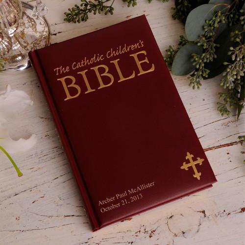 Laser Engraved Personalized Catholic Children's Bible-Bible-JDS Marketing-Top Notch Gift Shop