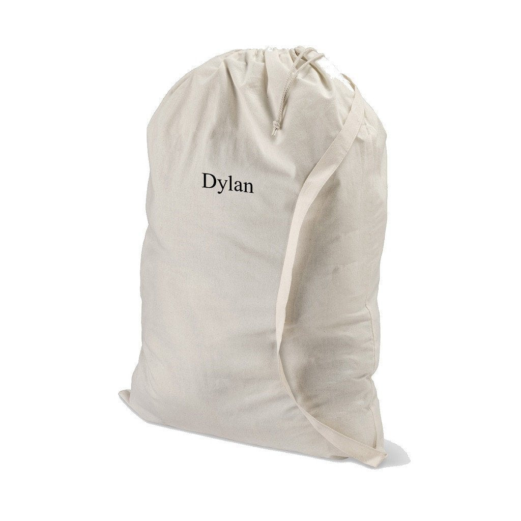 White Personalized Laundry Bag-Bag-JDS Marketing-Top Notch Gift Shop