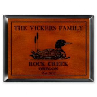 Loon Cabin Series Traditional Personalized Sign-Wall Art-JDS Marketing-Top Notch Gift Shop