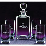 Personalized Uptown 5 Piece Decanter Set-Decanter-J Charles-Top Notch Gift Shop