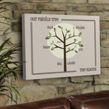 Modern Family Tree Personalized Canvas Print-Canvas Signs-JDS Marketing-Top Notch Gift Shop
