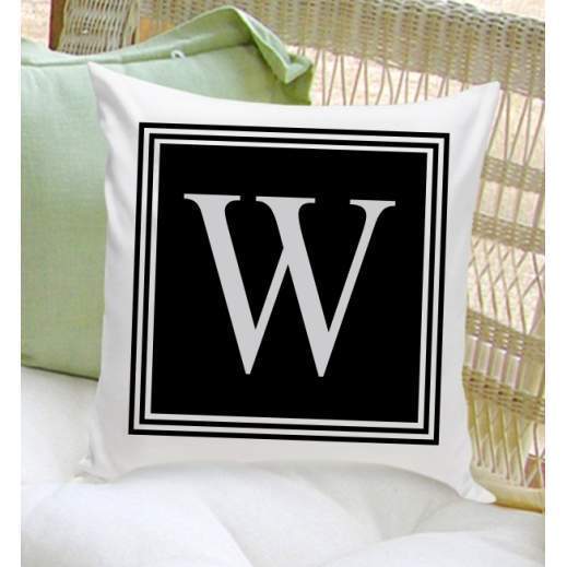 Modern Initial Personalized Throw Pillow-Pillow-JDS Marketing-Top Notch Gift Shop