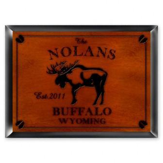 Moose Cabin Series Traditional Personalized Sign-Wall Art-JDS Marketing-Top Notch Gift Shop