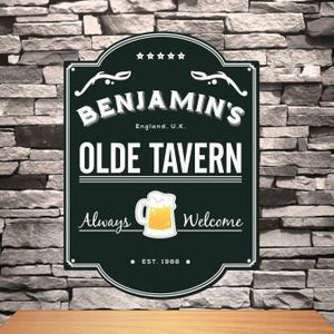 Olde Tavern Personalized Classic Tavern Sign-Tavern Sign-JDS Marketing-Top Notch Gift Shop