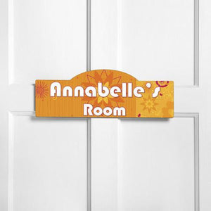 Orange Blossom Personalized Room Sign-Wall Art-JDS Marketing-Top Notch Gift Shop