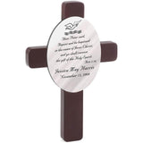 Oval Personalized Baptism Cross-Cross-JDS Marketing-Top Notch Gift Shop