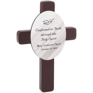 Oval Confirmation Cross-Cross-JDS Marketing-Top Notch Gift Shop