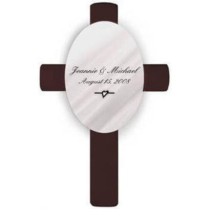 Oval Personalized Wedding Cross - Devonshire-Cross-JDS Marketing-Top Notch Gift Shop