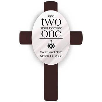 Oval Personalized Wedding Cross - Ephesians 5-Cross-JDS Marketing-Top Notch Gift Shop