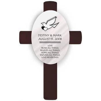 Oval Personalized Wedding Cross - Imperial-Cross-JDS Marketing-Top Notch Gift Shop