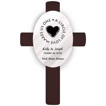 Oval Personalized Wedding Cross - Second Marriage-Cross-JDS Marketing-Top Notch Gift Shop