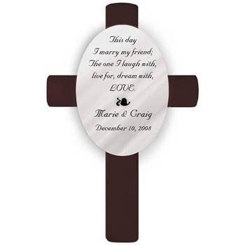 Oval Personalized Wedding Cross - This Day Poem-Cross-JDS Marketing-Top Notch Gift Shop