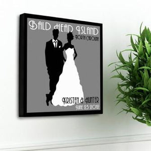 Oyster Gray Couples Personalized Studio Canvas-Canvas Signs-JDS Marketing-Top Notch Gift Shop