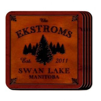 Spruce Personalized 5 Piece Coaster Set-Coasters-JDS Marketing-Top Notch Gift Shop