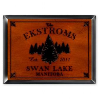 Spruce Cabin Series Traditional Personalized Sign-Wall Art-JDS Marketing-Top Notch Gift Shop