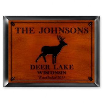 Stag Cabin Series Traditional Personalized Sign-Wall Art-JDS Marketing-Top Notch Gift Shop