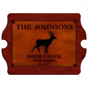 Stag Cabin Series Vintage Personalized Sign-Wall Art-JDS Marketing-Top Notch Gift Shop