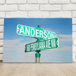 Street Sign Personalized Canvas-Canvas Signs-JDS Marketing-Top Notch Gift Shop