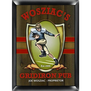 Traditional Gridiron Personalized Tavern Sign-Tavern Sign-JDS Marketing-Top Notch Gift Shop