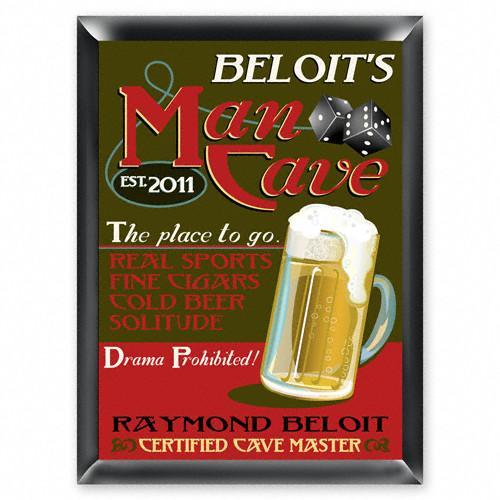 Man Cave Personalized Traditional Tavern Sign-Tavern Sign-JDS Marketing-Top Notch Gift Shop
