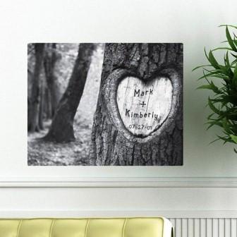 Personalized Tree of Love Print Personalized Canvas-Canvas Signs-JDS Marketing-Top Notch Gift Shop