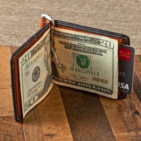 Two-Toned Personalized Leather Wallet-Wallet-JDS Marketing-Top Notch Gift Shop