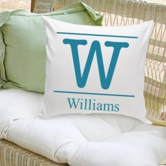 Personalized Typeset Initial Family Name Personalized Throw Pillow-Pillow-JDS Marketing-Top Notch Gift Shop